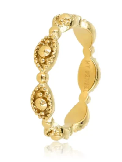 My Bendel My Bendel Ring met oogjes | Goud
