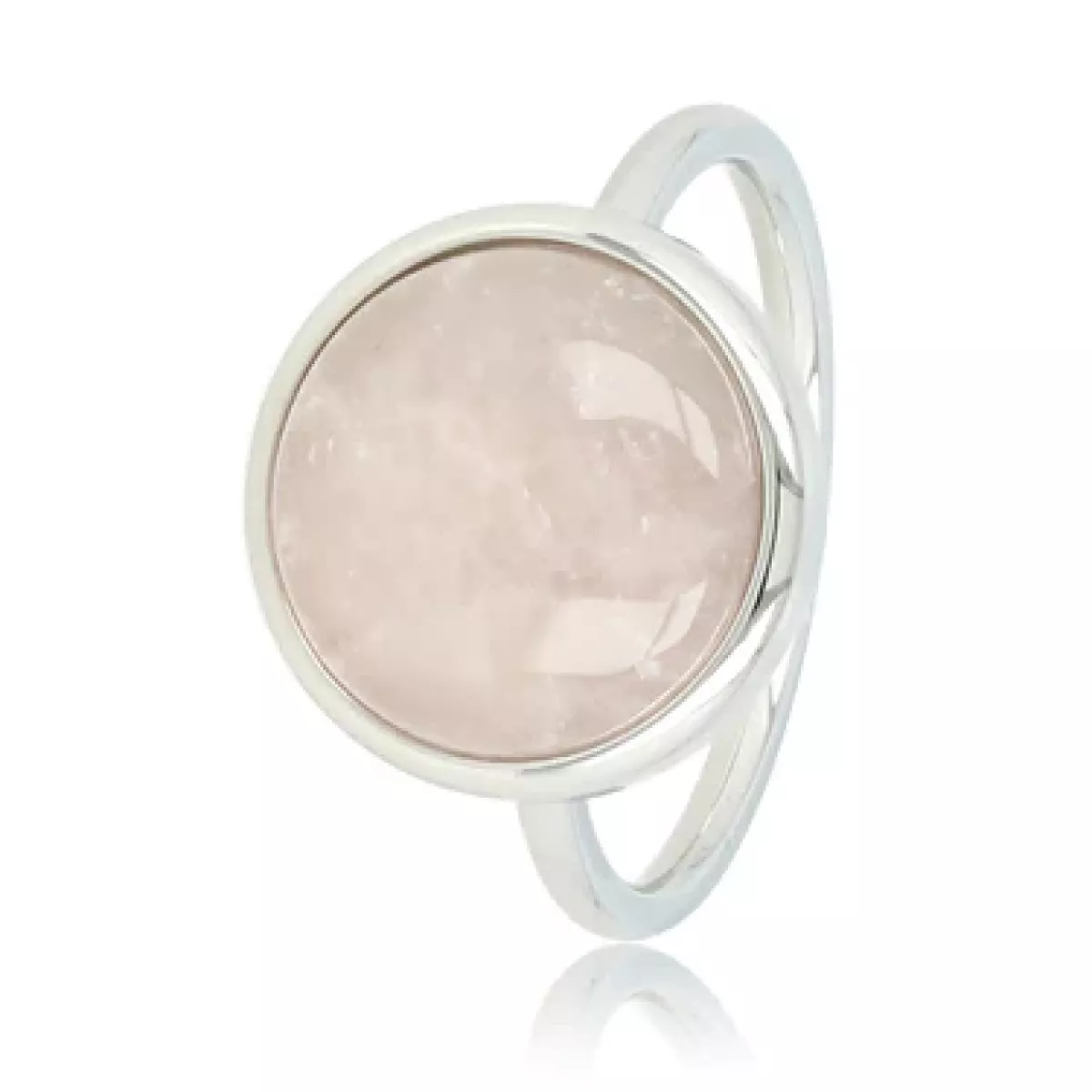 My Bendel Ring met Rose Quartz | Zilver 1 My Bendel My Bendel Ring met Rose Quartz | Zilver