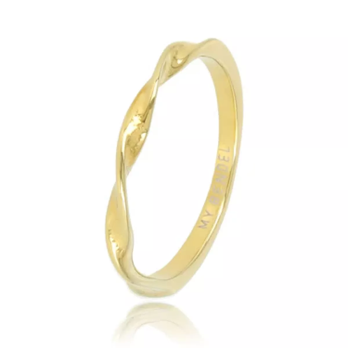 My Bendel Ring met twist | Goud 1 My Bendel My Bendel Ring met twist | Goud