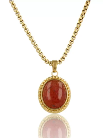 My Bendel My Bendel Vintage Ketting Berry Quartz | Goud