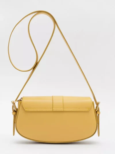 Sunsetfashio Sunsetfashio Leder tas Made in Italy | Geel