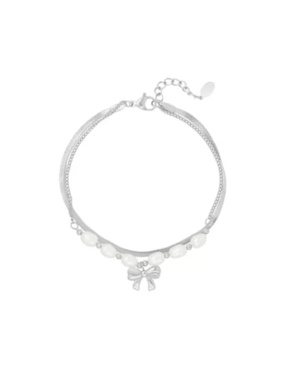 Yehwang Yehwang Armband pearl love | Zilver