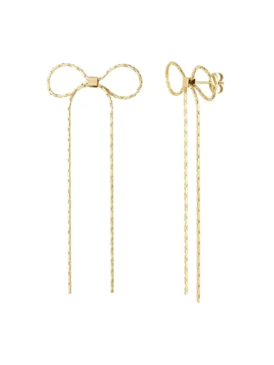 Yehwang Yehwang Beautiful Bows earrings | Goud