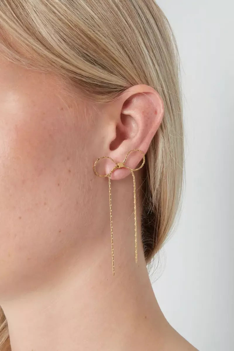 Yehwang Beautiful Bows earrings | Zilver 2 Yehwang Yehwang Beautiful Bows earrings | Zilver