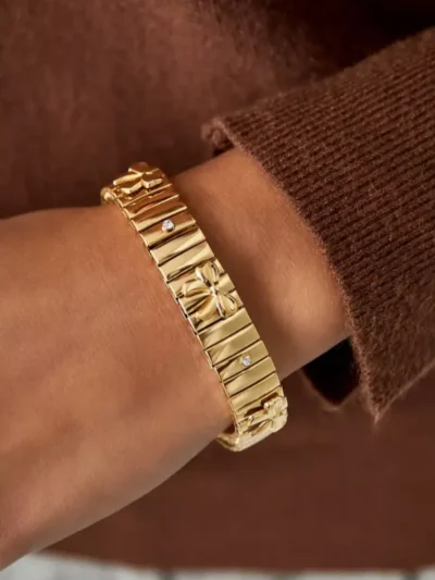 Yehwang Yehwang Bold bow armband | Goud