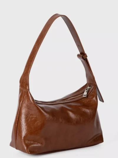 Yehwang Yehwang Casual effen handtas | Bruin