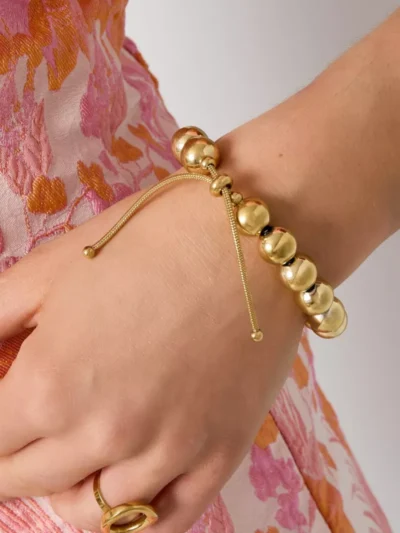 Yehwang Yehwang Holle kralen armband 12mm | Zilver