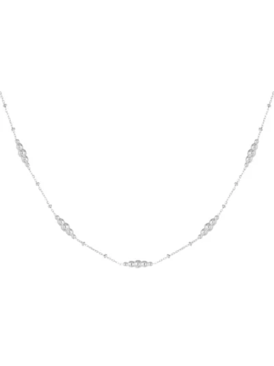 Yehwang Yehwang Ketting met gedraaide bedels | Zilver