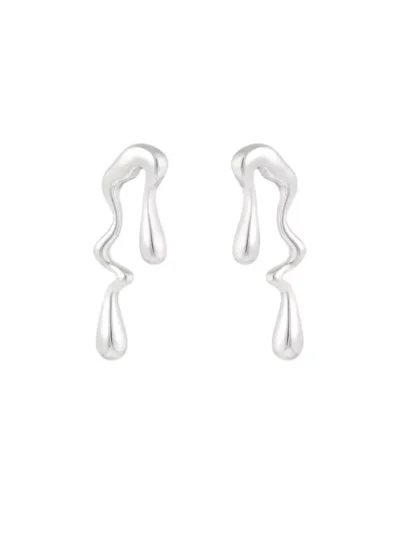 Yehwang Yehwang Oorbellen dripping away | Zilver