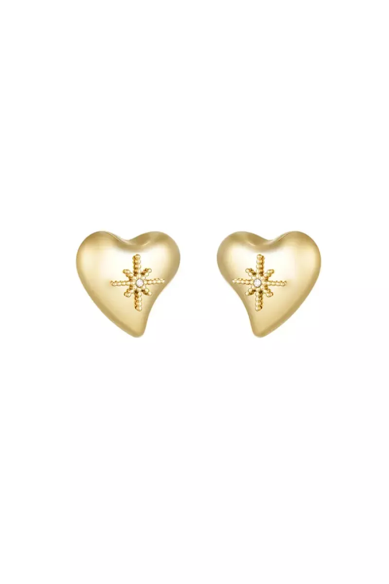 Yehwang Oorbellen way to my heart | Goud 1 Yehwang Yehwang Oorbellen way to my heart | Goud