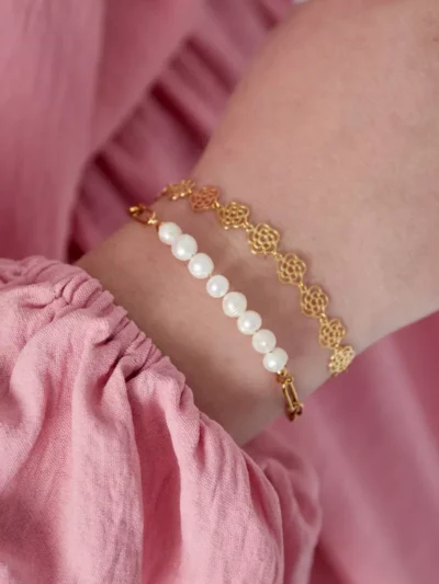 Yehwang Yehwang Parel Elegance Armband | Goud
