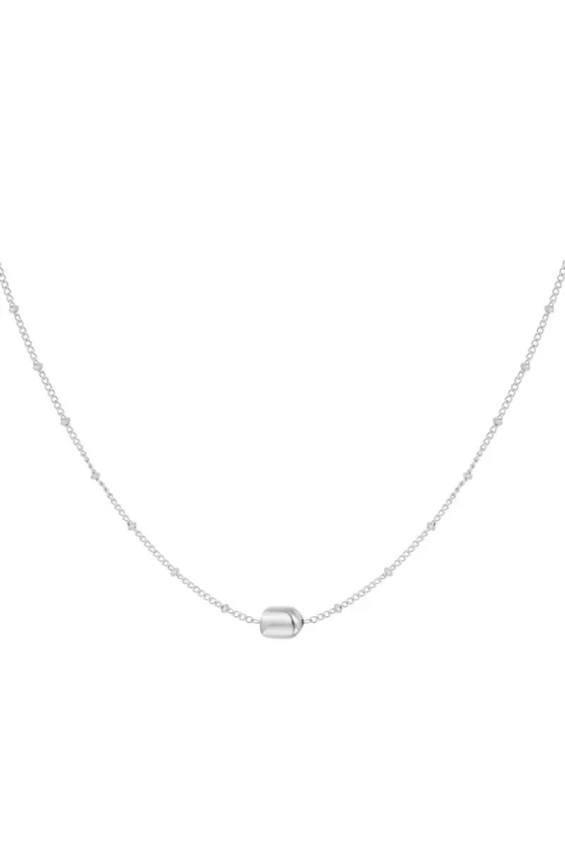 Yehwang Simpele ketting met bolletje | Zilver 1 Yehwang Yehwang Simpele ketting met bolletje | Zilver