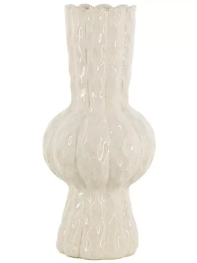 Manoon Manoon Aardewerk vaas Bira L | Wit