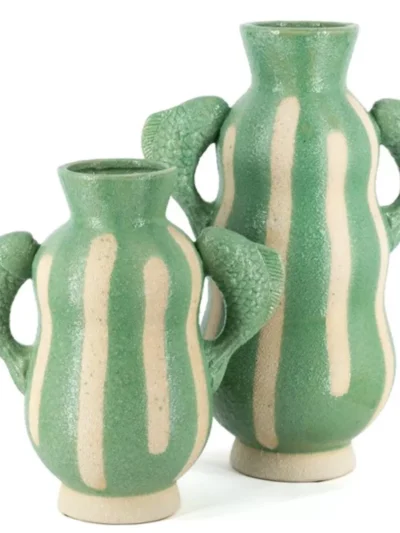 Manoon Manoon Aardewerk vaas Finna L | Blauw