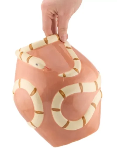 Manoon Manoon Aardewerk vaas Naga | Roze