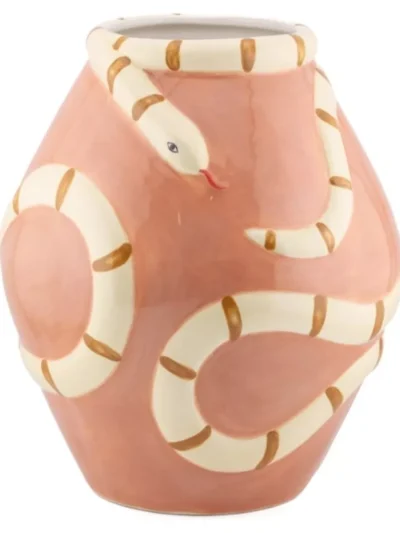 Manoon Manoon Aardewerk vaas Naga | Roze