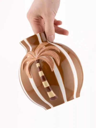 Manoon Manoon Aardewerk vaas Palma | Bruin