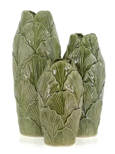 Manoon Manoon Aardewerk vaas Sculpt L | Groen