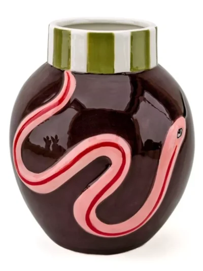 Manoon Manoon Aardewerk vaas Serpenta | Paars