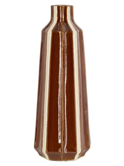 Manoon Manoon Aardewerk vaas Strea L | Bruin