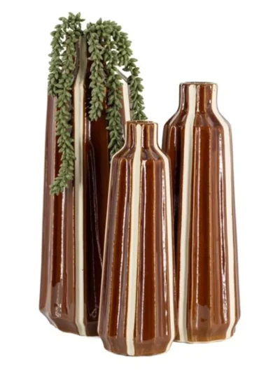 Manoon Manoon Aardewerk vaas Strea M | Bruin