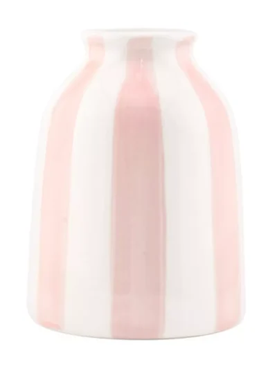 Manoon Manoon Vaas keramiek striped | Roze