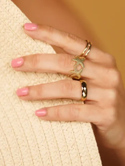 My Bendel My Bendel Dubbele ring zirkonia steen | Goud