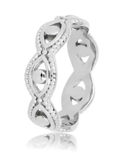 My Bendel My Bendel Gevlochten open ring | Zilver