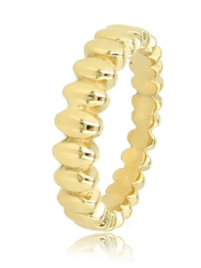 My Bendel My Bendel Ring met ovaaltjes | Goud