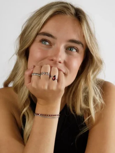 My Bendel My Bendel Ring met ovaaltjes | Zilver