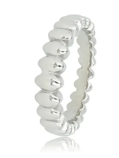 My Bendel My Bendel Ring met ovaaltjes | Zilver