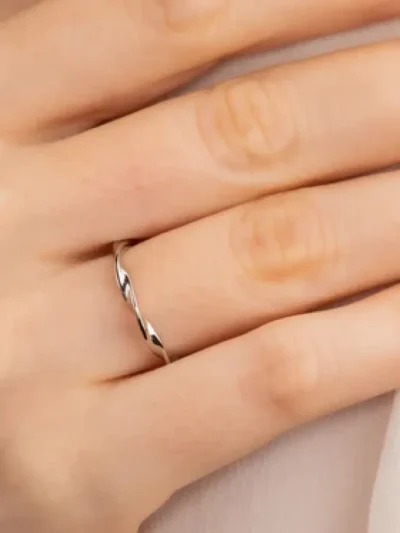 My Bendel My Bendel Ring met twist | Zilver