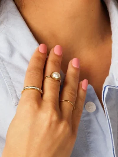 My Bendel My Bendel Ring met zirkonia steentjes | Goud