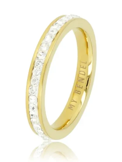 My Bendel My Bendel Ring met zirkonia steentjes | Goud