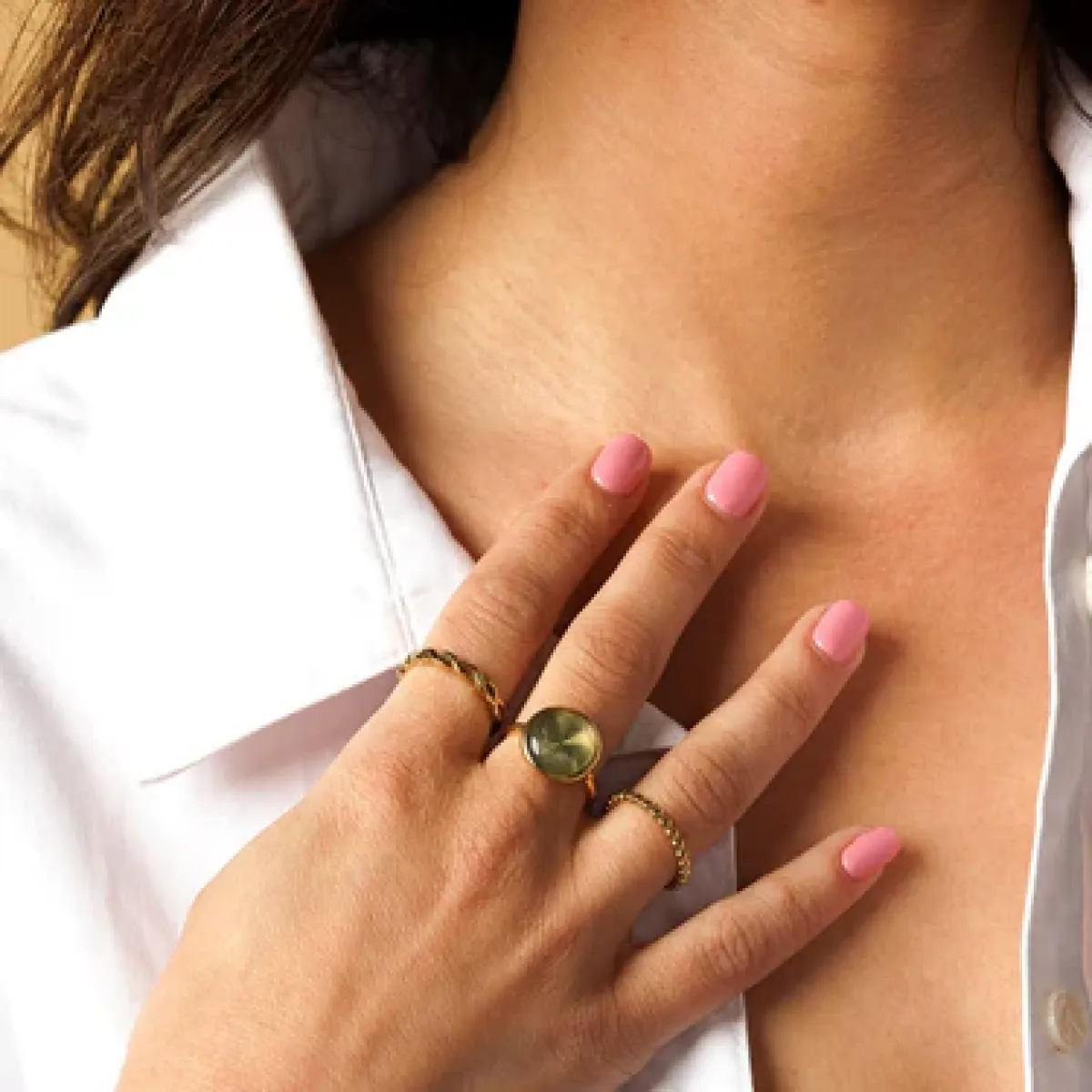 My Bendel Ring voorzien van bolletjes | Goud 2 My Bendel My Bendel Ring voorzien van bolletjes | Goud