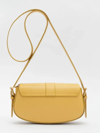 Sunsetfashio Sunsetfashio Leder tas Made in Italy | Geel