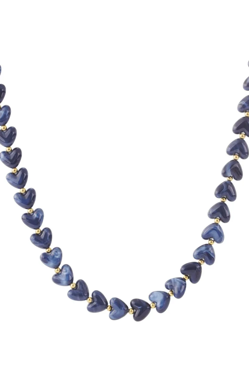 Yehwang Halsketting hart | Blauw 1 Yehwang Yehwang Halsketting hart | Blauw