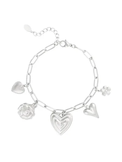 Yehwang Yehwang Heartfelt charms armband | Zilver