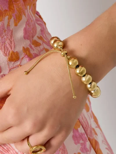 Yehwang Yehwang Holle kralen armband 12mm | Zilver