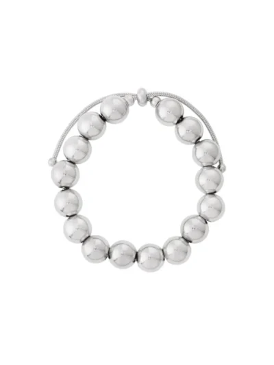 Yehwang Yehwang Holle kralen armband 12mm | Zilver