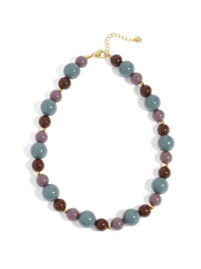 Yehwang Yehwang Ketting met kralen | Paars