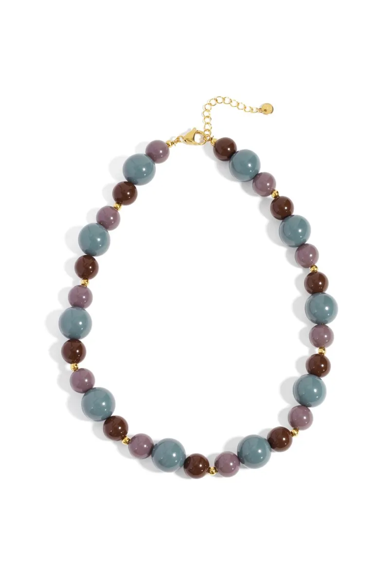 Yehwang Ketting met kralen | Paars 1 Yehwang Yehwang Ketting met kralen | Paars