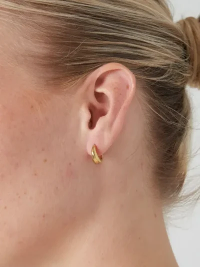Yehwang Yehwang Kleine basic hoop oorbellen | Goud