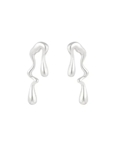 Yehwang Yehwang Oorbellen dripping away | Zilver