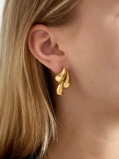 Yehwang Yehwang Oorbellen triple drip | Goud