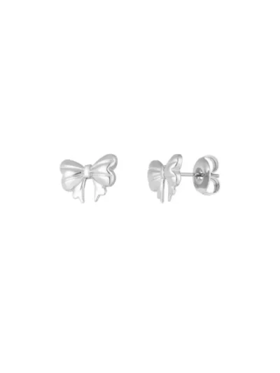 Yehwang Yehwang Oorstuds cute bow | Zilver