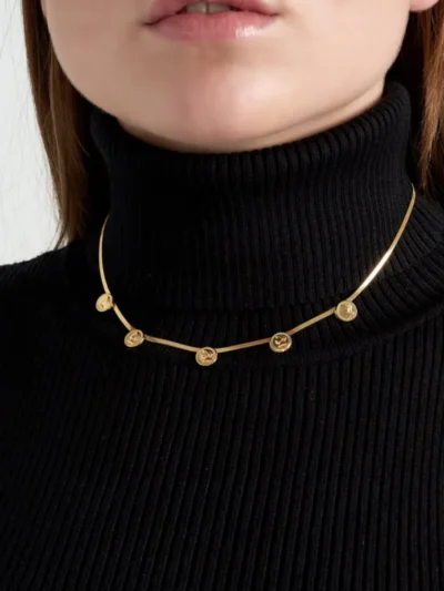 Yehwang Yehwang Coin Flat chain ketting | Goud