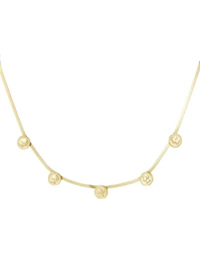 Yehwang Yehwang Coin Flat chain ketting | Goud