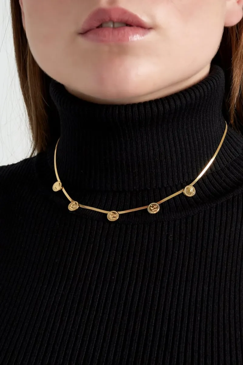 Yehwang Coin Flat chain ketting | Zilver 2 Yehwang Yehwang Coin Flat chain ketting | Zilver