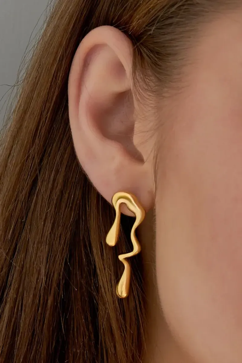 Yehwang Oorbellen dripping away | Goud 2 Yehwang Yehwang Oorbellen dripping away | Goud